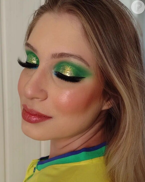 Maquiagem Verde e Amarela
