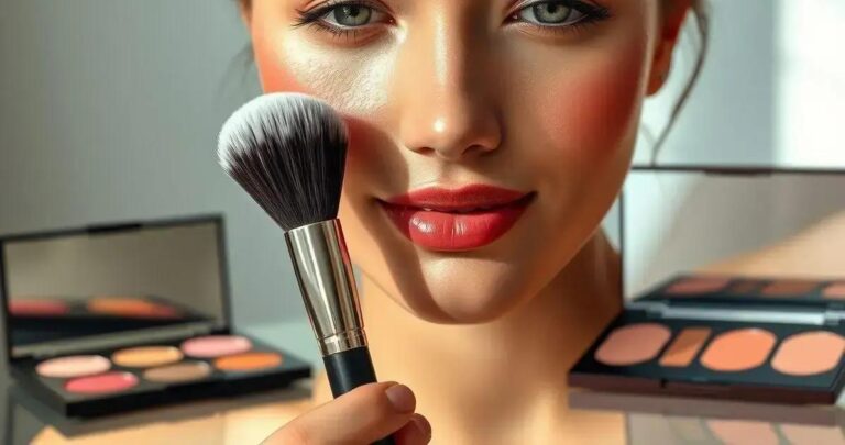 como aplicar blush com pincel