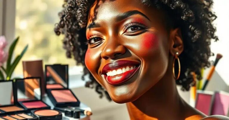 blush para pele negra como escolher